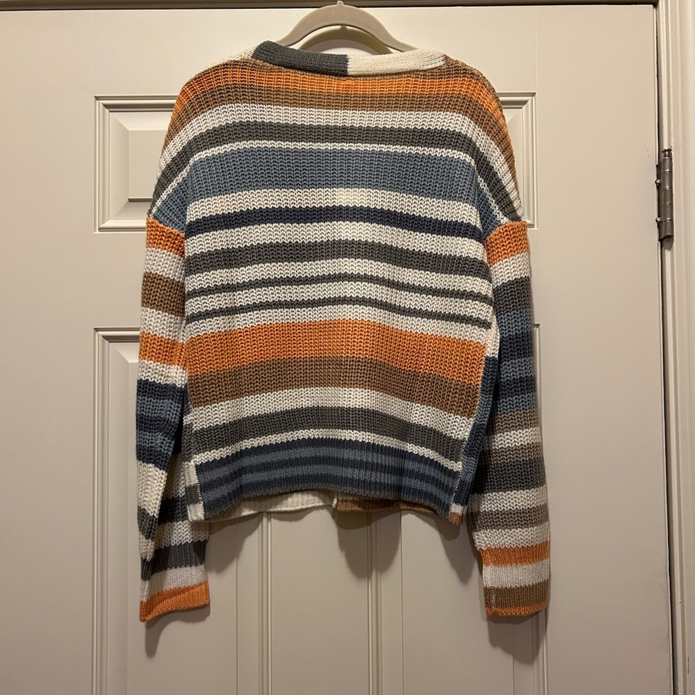 NWT Wishlist Multi Color Striped Cardigan - Picture 5 of 5